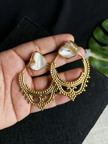 Ella Grace Brass Earrings