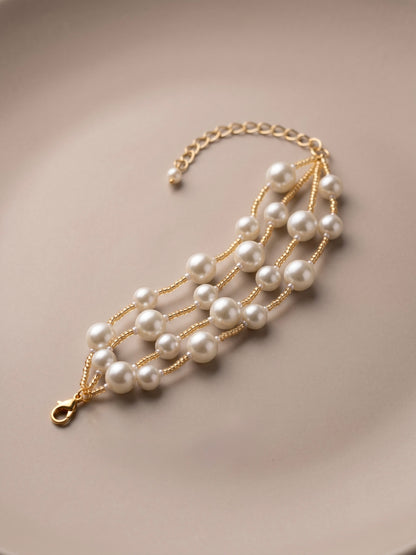 Serena Pearl Handmade Beaded Bracelet
