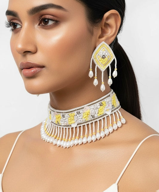 Sunshine Yellow Choker Set