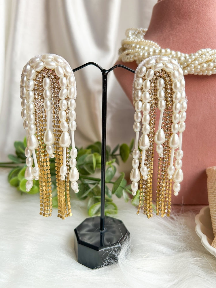 Maya Pearl Handmade Necklace + Earrings + Bracelet Set