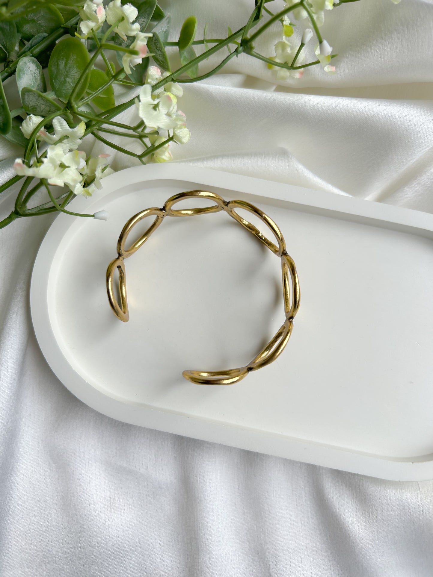 Mystic Circles Brass Cuff Bracelet