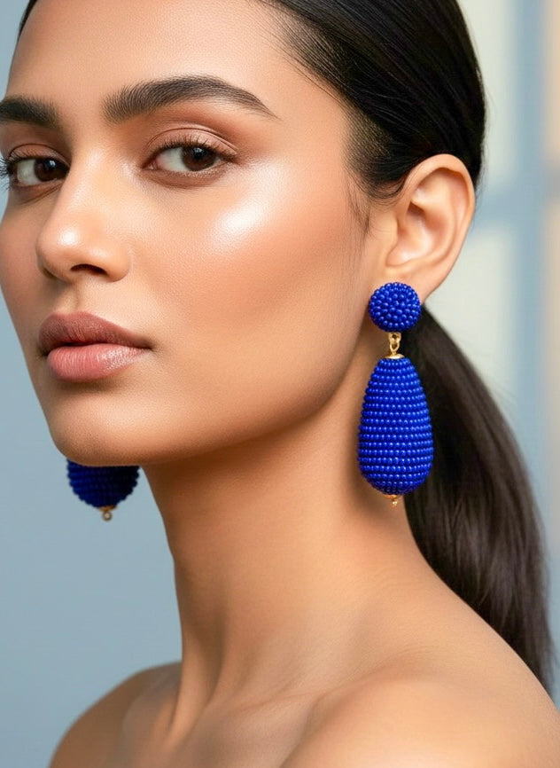 Sapphire Drop Earrings