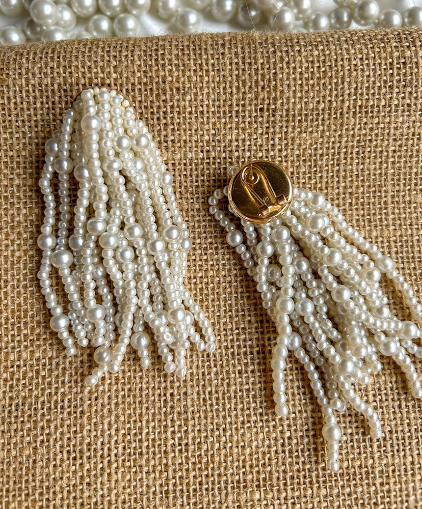 Celeste Pearl Handmade Necklace + Earrings Set - Lavender
