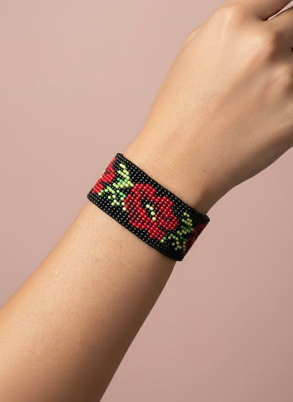 Eternal Rose Handmade Beaded Bracelet