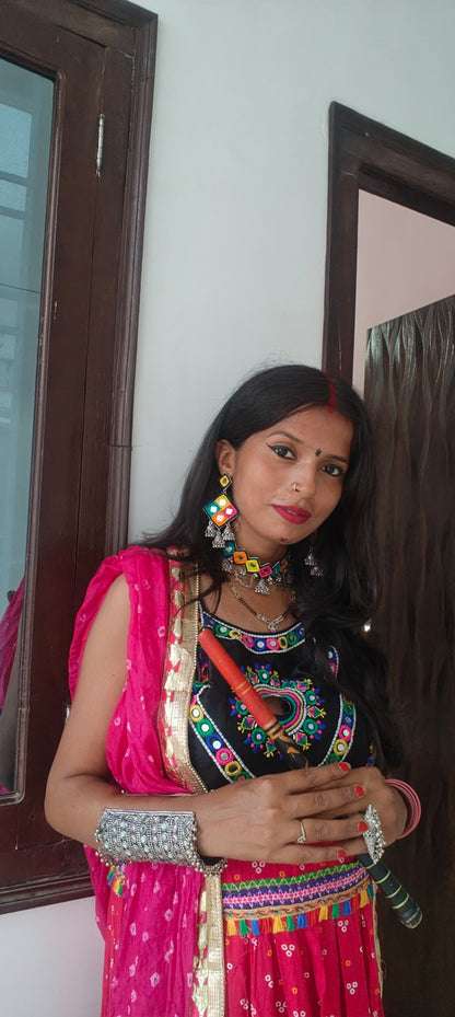 Ranjhana Handmade Beaded Necklace & Earrings Set