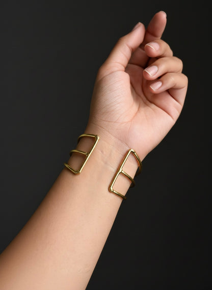 Boho Breeze Brass Cuff Bracelet