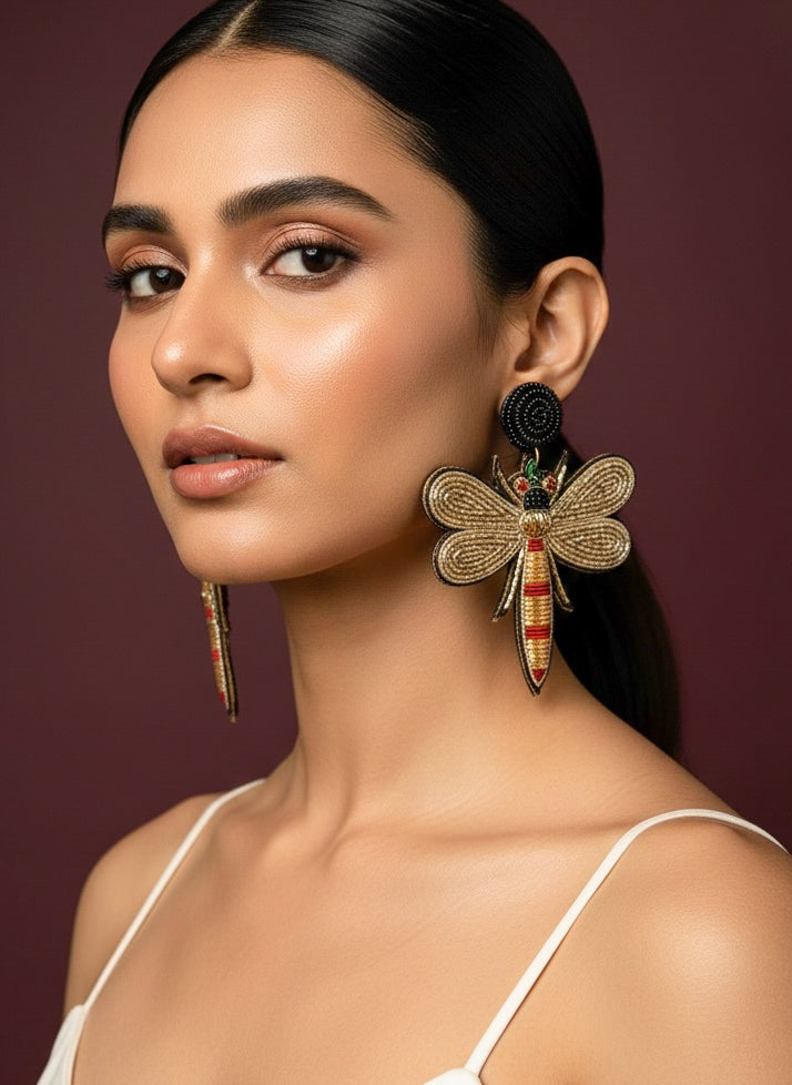 Glamourfly Handmade Beaded Earrings