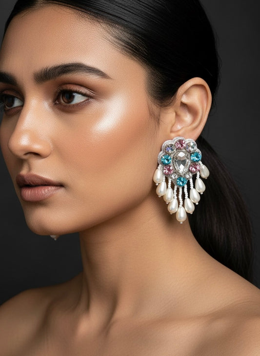 Lumina Handmade Beaded Drop Earrings