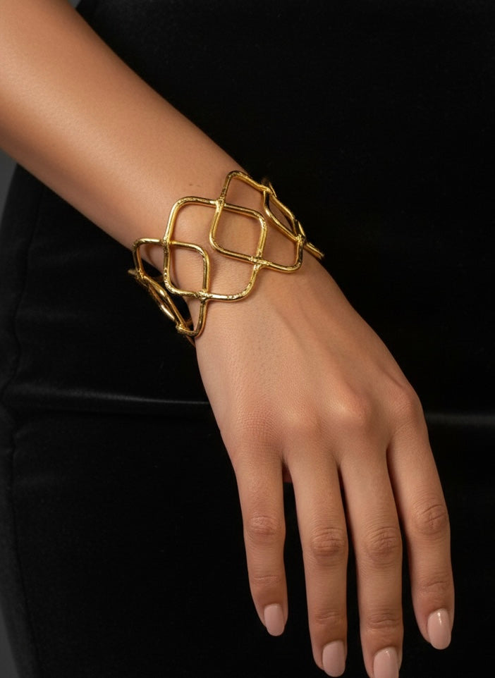 Ziva Brass Cuff Bracelet