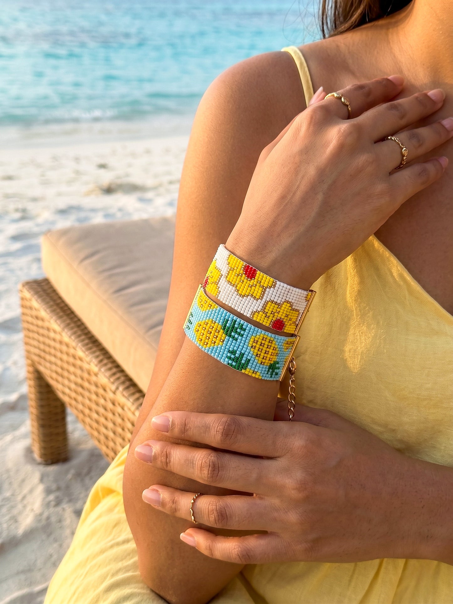 Summer Escape Stack Handmade Beaded Bracelet