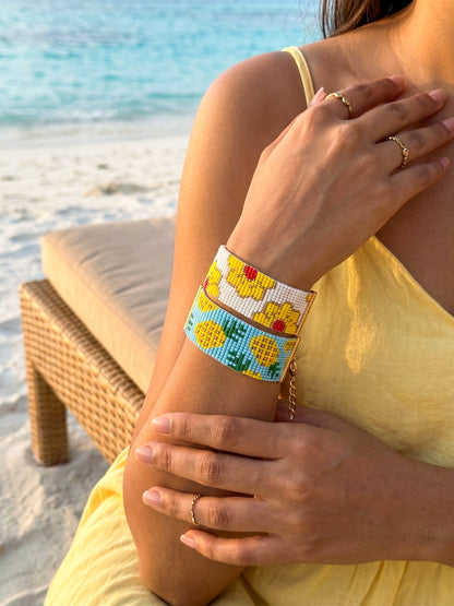 Summer Escape Stack Handmade Beaded Bracelet