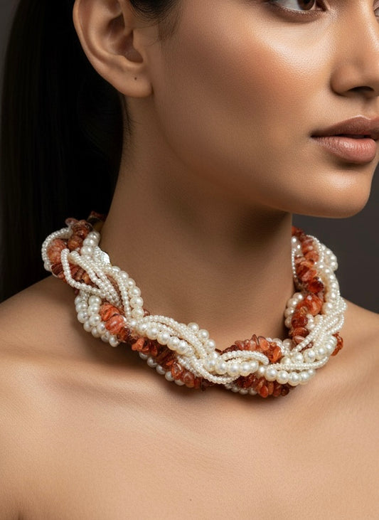Lehar Pearl Handmade Necklace